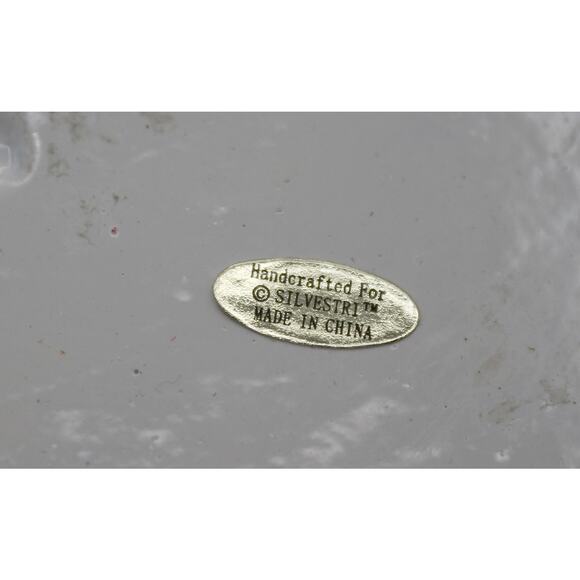 Lori Siebert SILVESTRI Art Glass Fusion 12" Snowman Plate - Picture 11 of 13